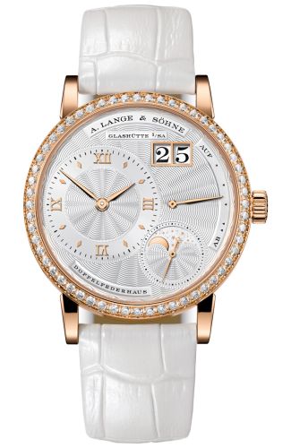 Kleine Lange 1 Moonphase Pink Gold / Silver