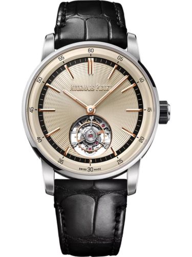 CODE 11.59 Tourbillon Selfwinding White Gold - Ceramic / Beige
