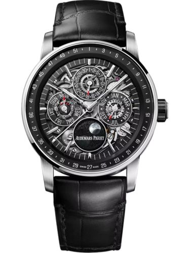 CODE 11.59 Perpetual Calendar Openworked White Gold - Black Ceramic