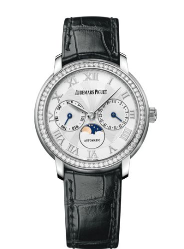 Jules Audemars Day & Date White Gold / Diamond / Silver