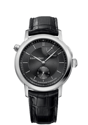 Jules Audemars 26344 Grande Sonnerie Carillon Platinum / The Hour Glass Black
