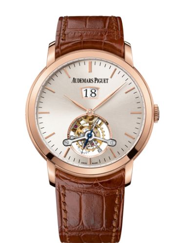 Jules Audemars Tourbillon Grande Date Pink Gold / Silver