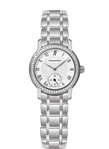 Jules Audemars Small Seconds White Gold / Diamond / Silver / Bracelet