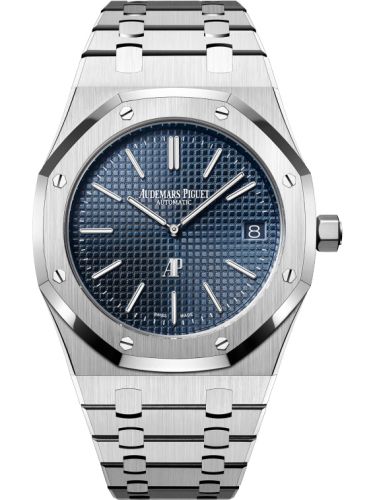 Royal Oak Extra-Thin Stainless Steel / Blue