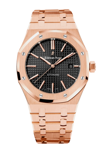 Royal Oak 15400 Pink Gold / Black