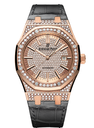 Royal Oak 15402 Pink Gold / Diamond