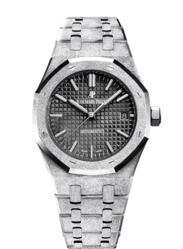 Royal Oak 15454 Selfwinding Frosted White Gold / Black