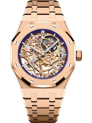 Royal Oak 37 Double Balance Wheel Openworked Pink Gold / Purple