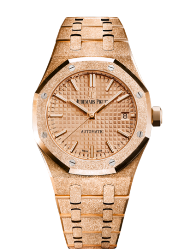 Royal Oak 15454 Selfwinding Frosted Pink Gold / Pink