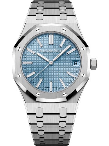 Royal Oak Selfwinding 41 White Gold / Light Blue - Baguette / 50 Years