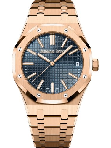 Royal Oak Selfwinding 41 Pink Gold / Blue