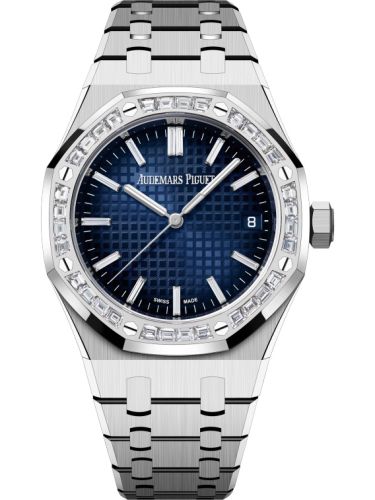 Royal Oak Selfwinding 37 White Gold - Baguette / Smoked Blue