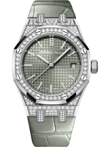 Royal Oak Selfwinding 37 White Gold - Diamond / Green / Strap