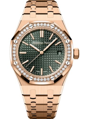 Royal Oak Selfwinding 37 Pink Gold - Diamond / Khaki Green / 50th Anniversary