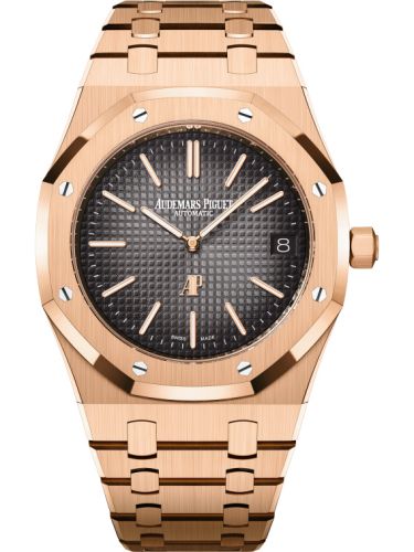 Royal Oak Extra-Thin Pink Gold / Grey