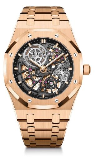 Royal Oak Extra-Thin Openworked Pink Gold / 50th Anniversary