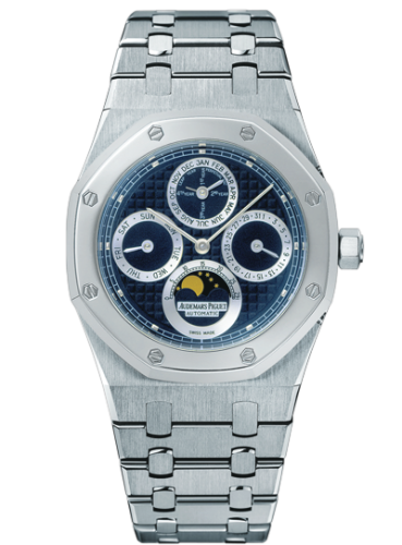Royal Oak Perpetual Calendar Stainless Steel / Platinum / Dark Blue