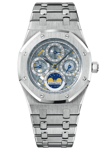 Royal Oak Perpetual Calendar Openworked Stainless Steel
