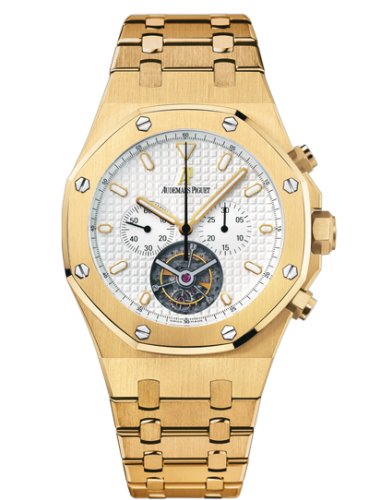 Royal Oak Tourbillon Chronograph Yellow Gold / Silver