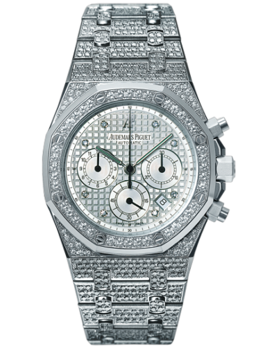 Royal Oak Chronograph 39 White Gold / Diamond / Silver