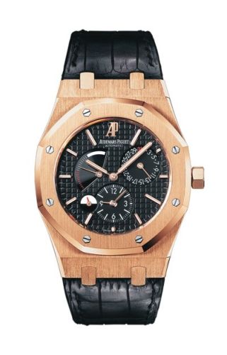 Royal Oak 26120 Dual Time Pink Gold / Black