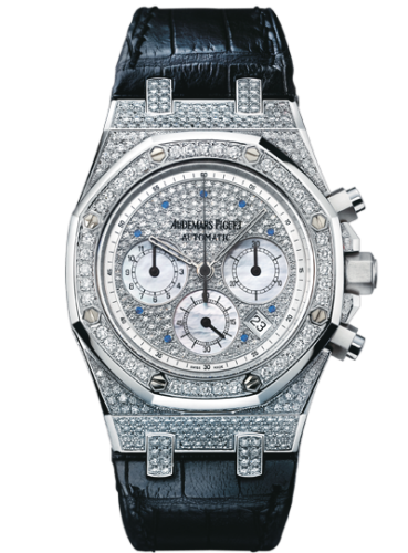 Royal Oak Chronograph 39 White Gold / Diamond / Strap