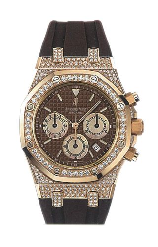 Royal Oak 26129 Chronograph Pink Gold / Brown