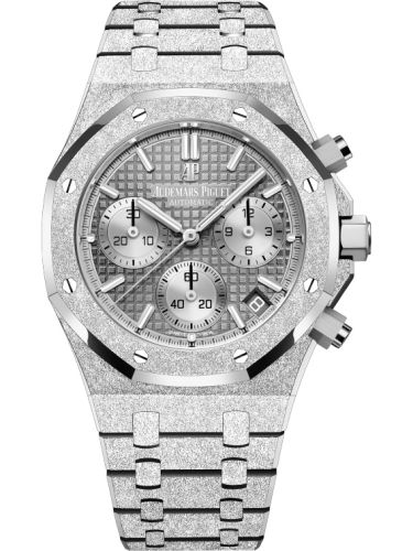 Royal Oak Chronograph 41 Frosted White Gold / Grey