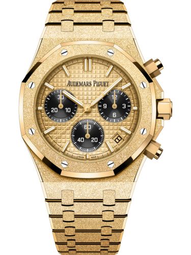 Royal Oak Chronograph 41 Frosted Yellow Gold / Champagne / Japan