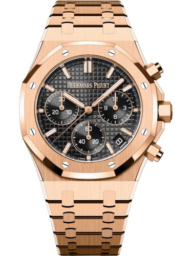 Royal Oak Chronograph 41 Pink Gold / Black