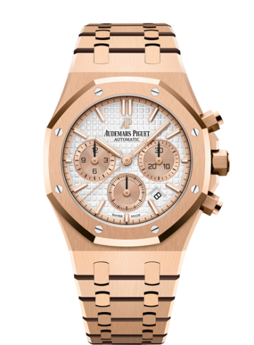 Royal Oak Chronograph 38 Pink Gold / Silver
