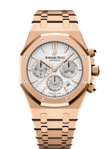 Royal Oak Chronograph 38 Pink Gold / Silver