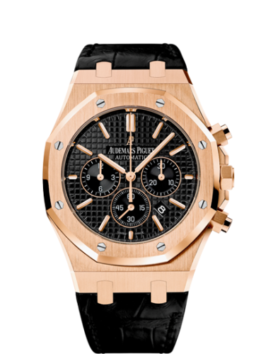 Royal Oak Chronograph 41 Pink Gold / Black / Strap