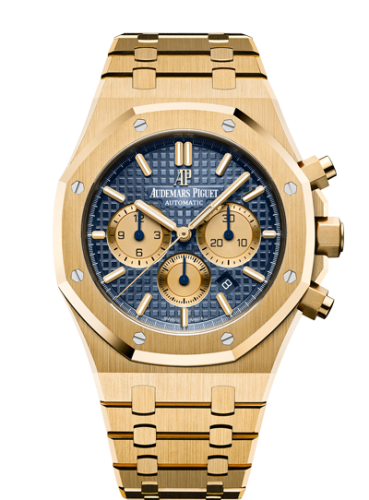 Royal Oak Chronograph 41 Yellow Gold / Blue / Bracelet