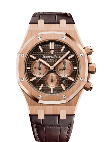 Royal Oak Chronograph 41 Pink Gold / Brown / Alligator