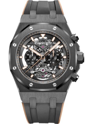 Royal Oak Tourbillon Chronograph Openworked Ceramic / Pink Gold