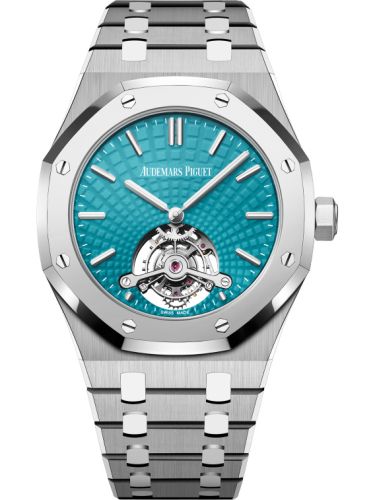 Royal Oak Ultra Thin Tourbillon Titanium - Platinum / Blue