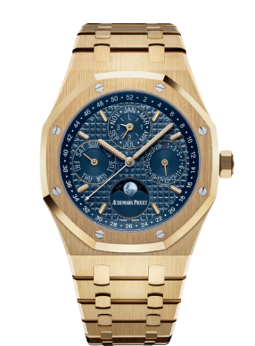Royal Oak Perpetual Calendar 41 Yellow Gold / Blue
