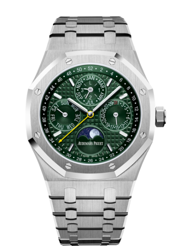 Royal Oak Perpetual Calendar 41 Stainless Steel / Green / Unique Timepieces