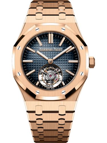 Royal Oak Self-Winding Flying Tourbillon Pink Gold / Blue