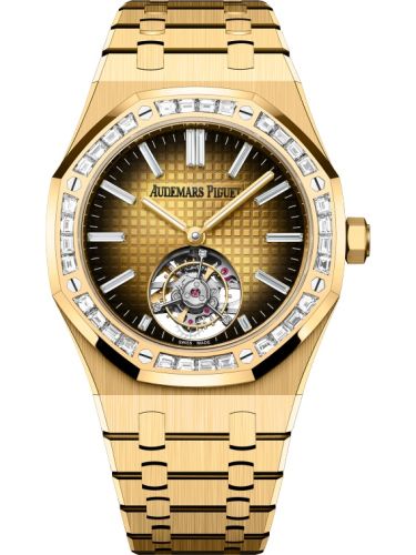 Royal Oak Self-Winding Flying Tourbillon Yellow Gold - Baguette / Champagne
