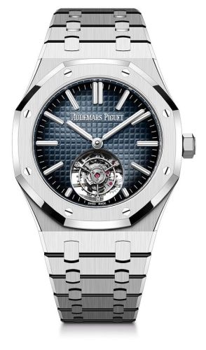 Royal Oak Self-Winding Flying Tourbillon Stainless Steel / Blue / 50th Anniversary