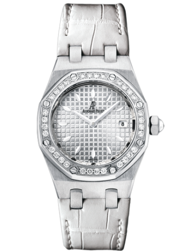 Royal Oak Quartz 67621 Stainless Steel / Diamond / Silver / Alligator