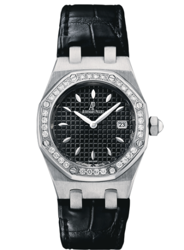 Royal Oak Quartz 67621 Stainless Steel / Diamond / Black / Alligator