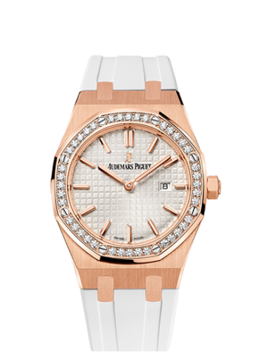 Royal Oak 67651 Quartz Pink Gold / Silver / Rubber