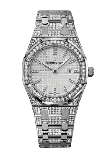 Royal Oak 33 Quartz White Gold / Diamond / Silver / Bracelet