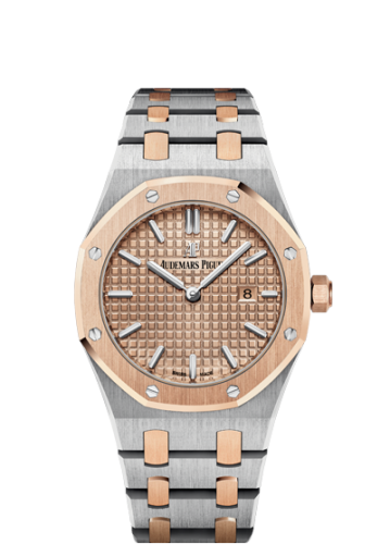 Royal Oak 67650 Quartz Stainless Steel / Pink Gold / Pink / Bracelet