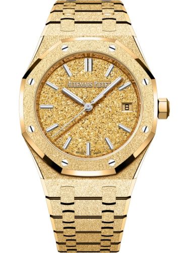 Royal Oak Selfwinding 34 Frosted Yellow Gold / Crystal Sand