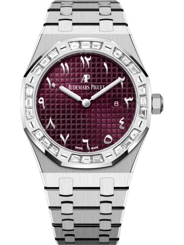 Royal Oak 67656 Quartz White Gold / Purple - Eastern Arabic