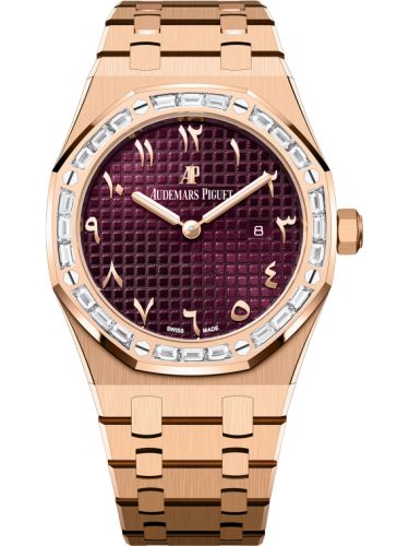 Royal Oak 67656 Quartz Pink Gold - Baguette / Purple - Eastern Arabic